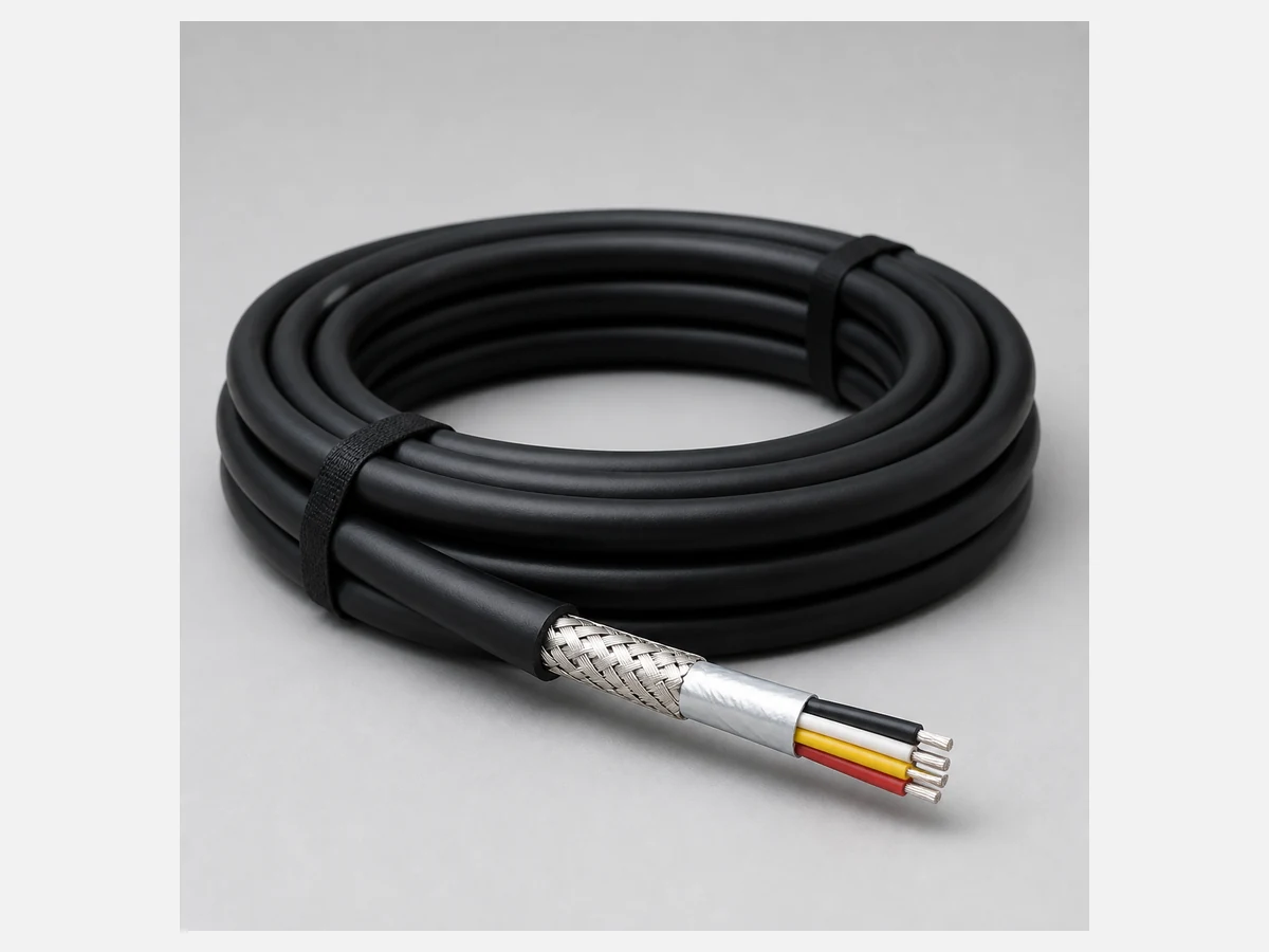 Coiled 20-million-cycle linear motor power cable